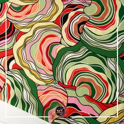 کرپ نخ آبرنگی